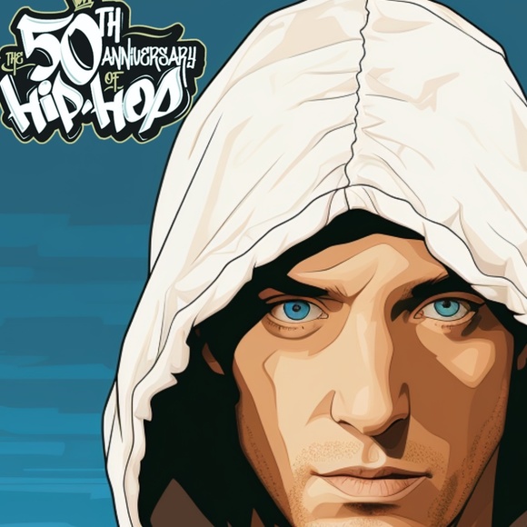 SLIM SHADY 50th Anniversary of Hip Hop Poster Print 11x17 - Picture 2 of 2